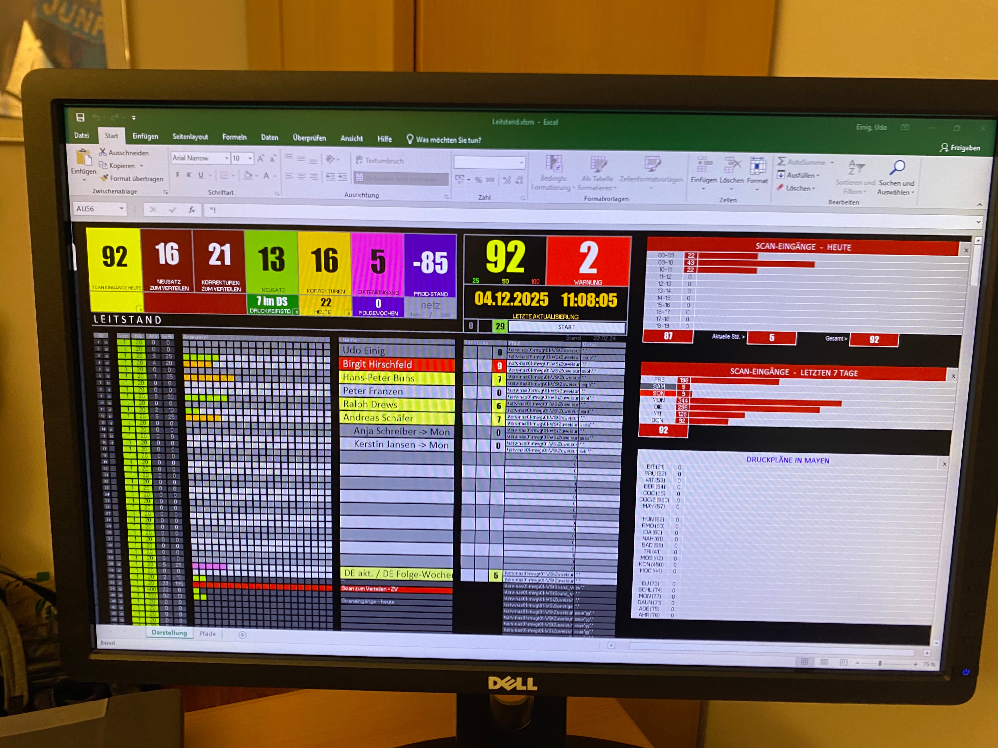 Produktion Mayen Monschau