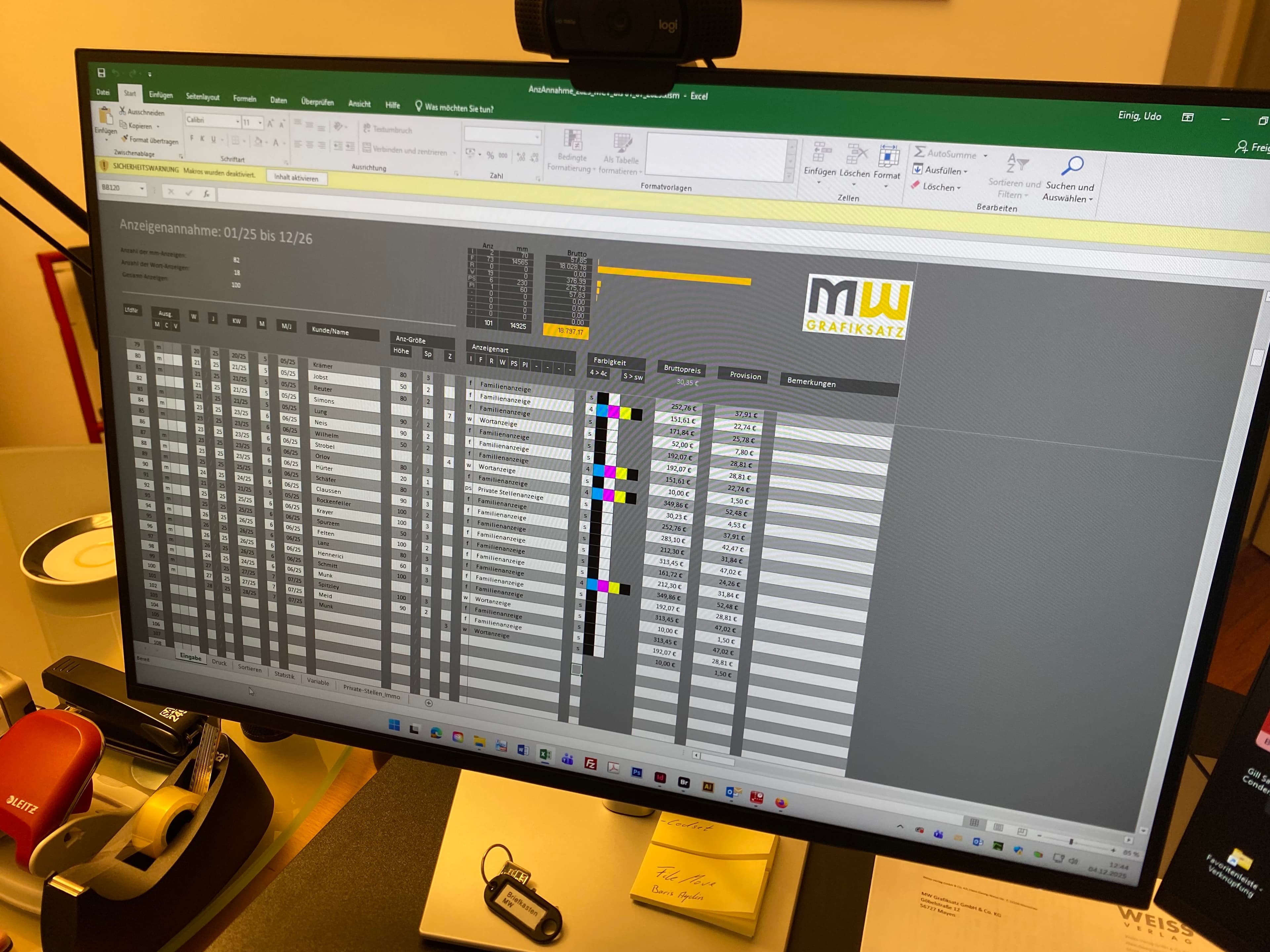 Produktion Mayen Monschau