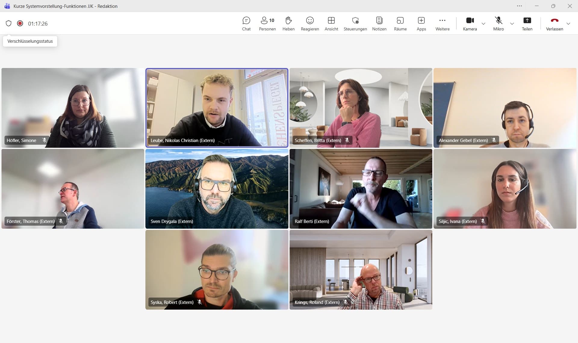 Systemvorstellung Redaktion